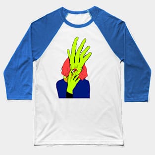 Smoking Hand Frame 01 Baseball T-Shirt